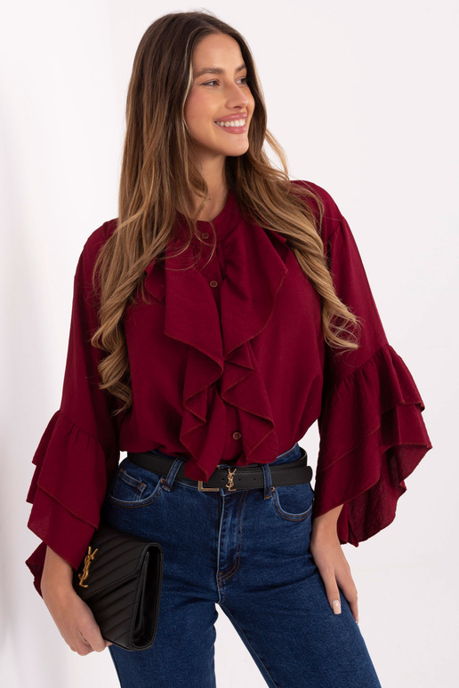 Bordová košile MI KS