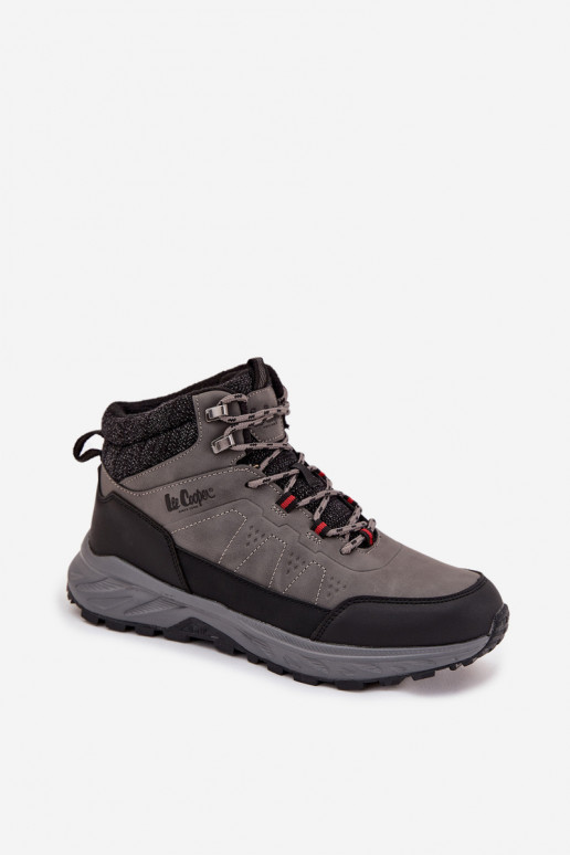 turistické boty  zateplené Lee Cooper LCJ-25-01-3722M šedá turistické boty  zateplené Lee Cooper LCJ-25-01-3722M šedá