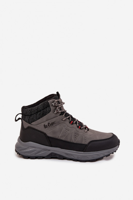 turistické boty  zateplené Lee Cooper LCJ-25-01-3722M šedá turistické boty  zateplené Lee Cooper LCJ-25-01-3722M šedá