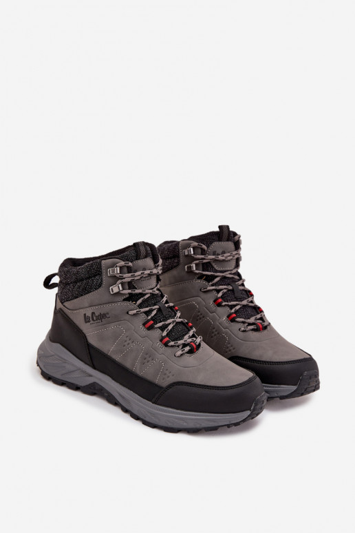 turistické boty  zateplené Lee Cooper LCJ-25-01-3722M šedá turistické boty  zateplené Lee Cooper LCJ-25-01-3722M šedá