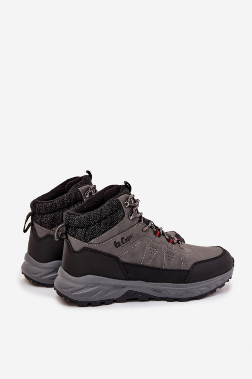 turistické boty  zateplené Lee Cooper LCJ-25-01-3722M šedá turistické boty  zateplené Lee Cooper LCJ-25-01-3722M šedá