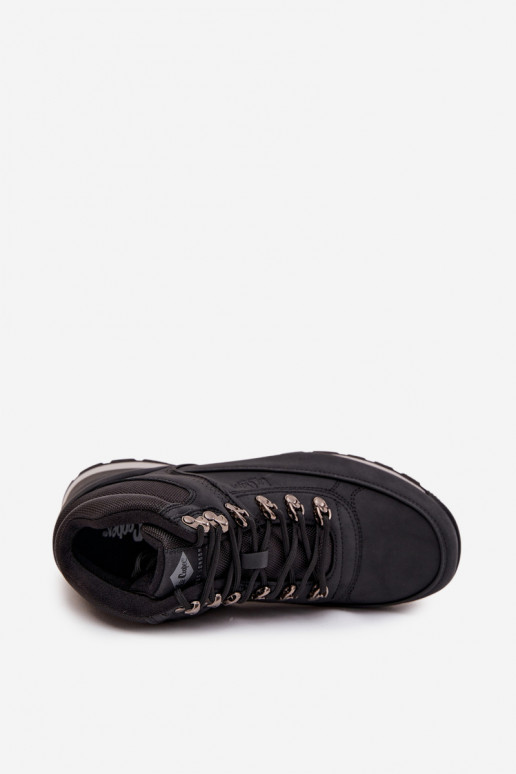 turistické boty  zateplené Lee Cooper LCJ-25-03-3844M Černé turistické boty  zateplené Lee Cooper LCJ-25-03-3844M Černé