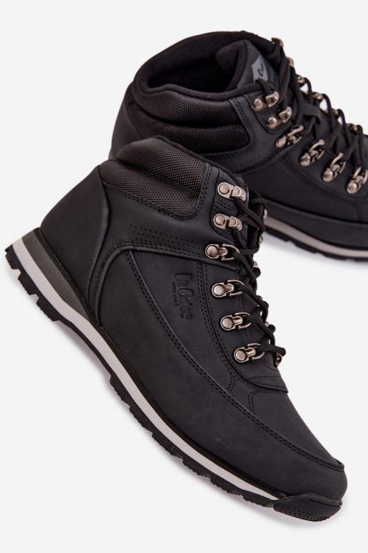 turistické boty  zateplené Lee Cooper LCJ-25-03-3844M Černé turistické boty  zateplené Lee Cooper LCJ-25-03-3844M Černé