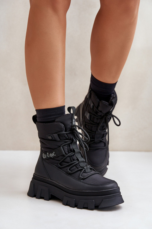 Sněhule   Lee Cooper LCJ-24-47-3144 Černé Sněhule   Lee Cooper LCJ-24-47-3144 Černé