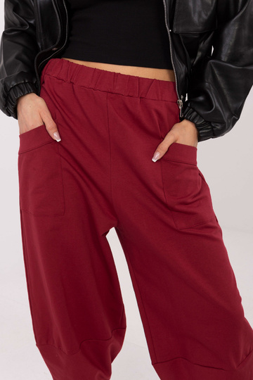 Sportovní kalhoty bordó 2