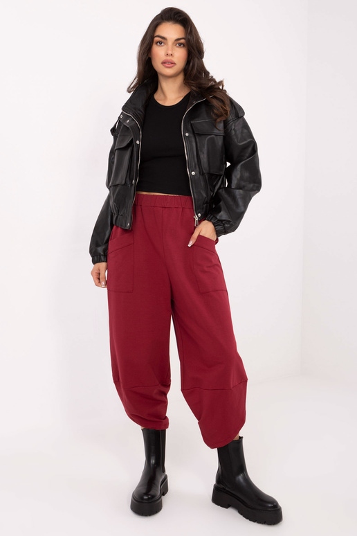 Sportovní kalhoty bordó