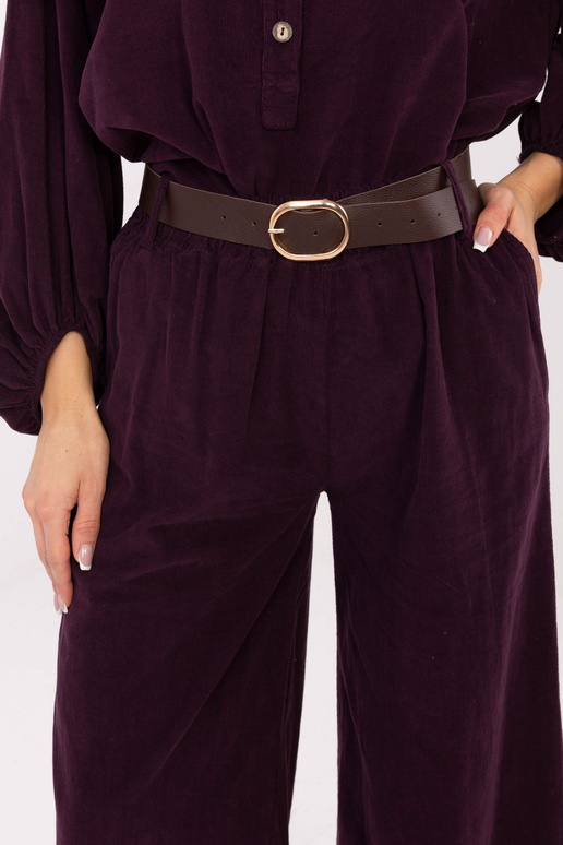 Kalhoty tmavě fialové