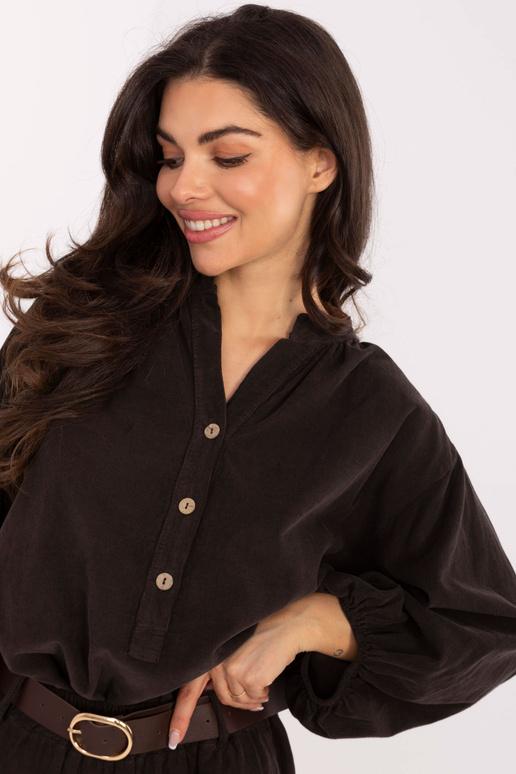 Košile tmavě hnědá Košile tmavě hnědá