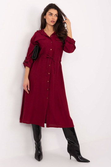 Šaty bordó barvy 2