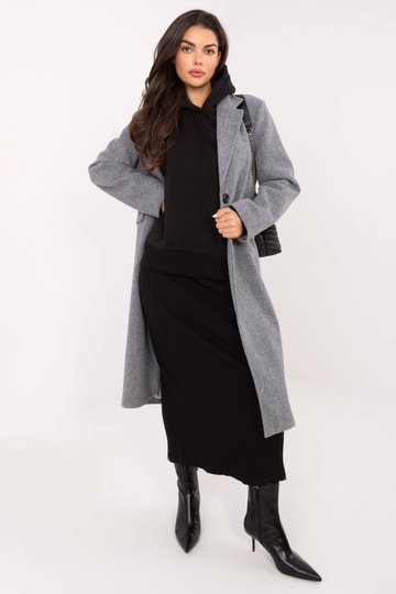 Modrý svetr se zipem, černý 2