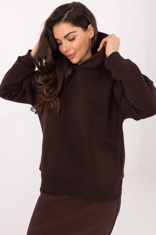 Tmavě hnědá blůza