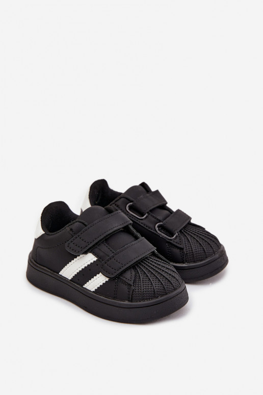 Dětská sportovní obuv Tenisky z ekologické kůže Černé Renel Dětská sportovní obuv Tenisky z ekologické kůže Černé Renel