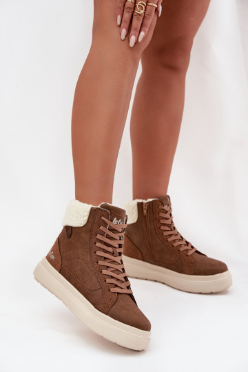 zimní boty  se zateplením Lee Cooper LCJ-25-01-3735 hnědá