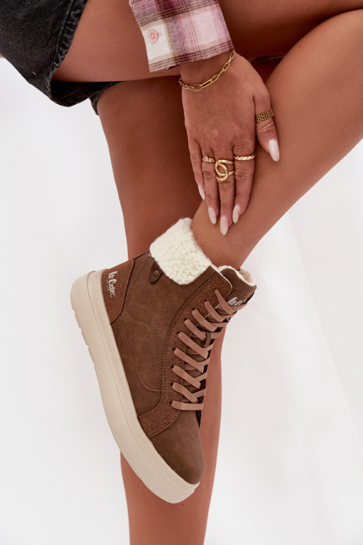 zimní boty  se zateplením Lee Cooper LCJ-25-01-3735 hnědá zimní boty  se zateplením Lee Cooper LCJ-25-01-3735 hnědá