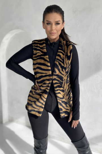 Světlé hnědé vesta