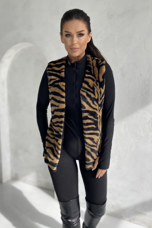 Světlé hnědé vesta