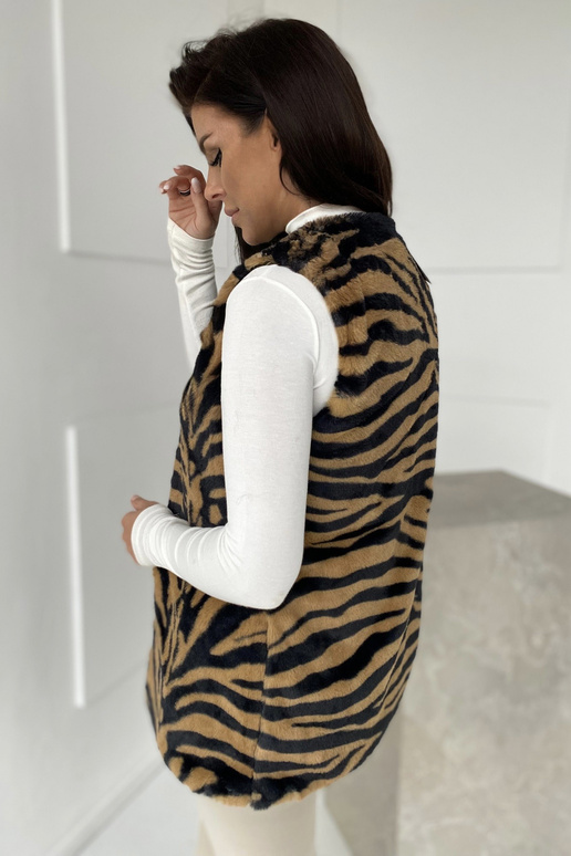 Světlé hnědé vesta