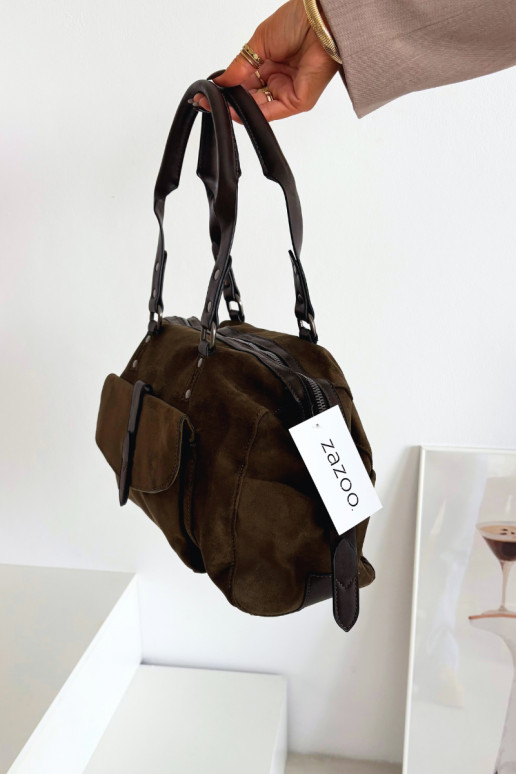 Kabelka Z z eko semišeu khaki Gressa Kabelka Z z eko semišeu khaki Gressa