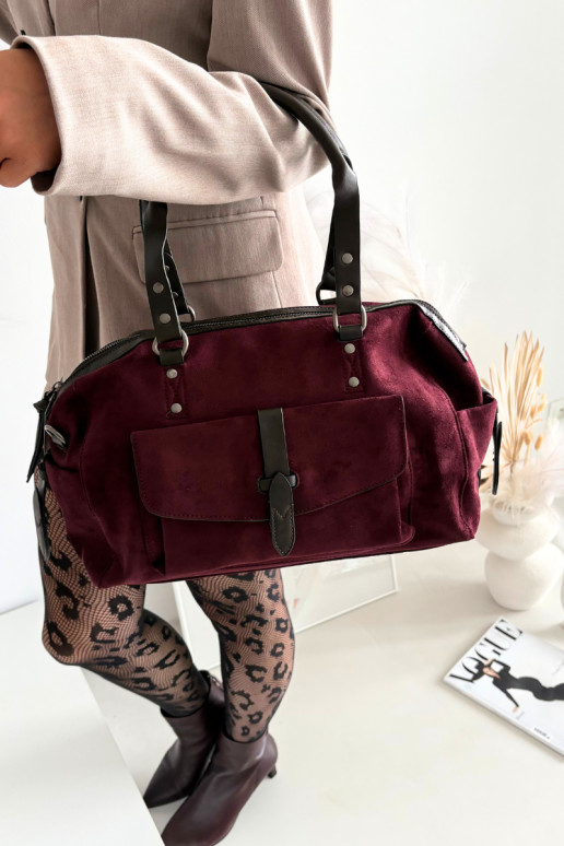 Kabelka Z z eko semišeu vínová Gressa Kabelka Z z eko semišeu vínová Gressa