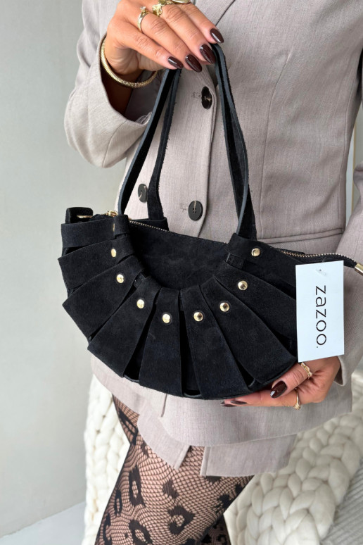 Kabelka Z Naturalnego Zamszu černá Marivane Kabelka Z Naturalnego Zamszu černá Marivane