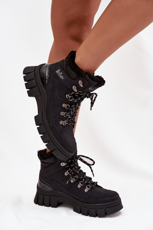 zateplené boty  Lee Cooper LCJ-25-31-3911 Černé zateplené boty  Lee Cooper LCJ-25-31-3911 Černé