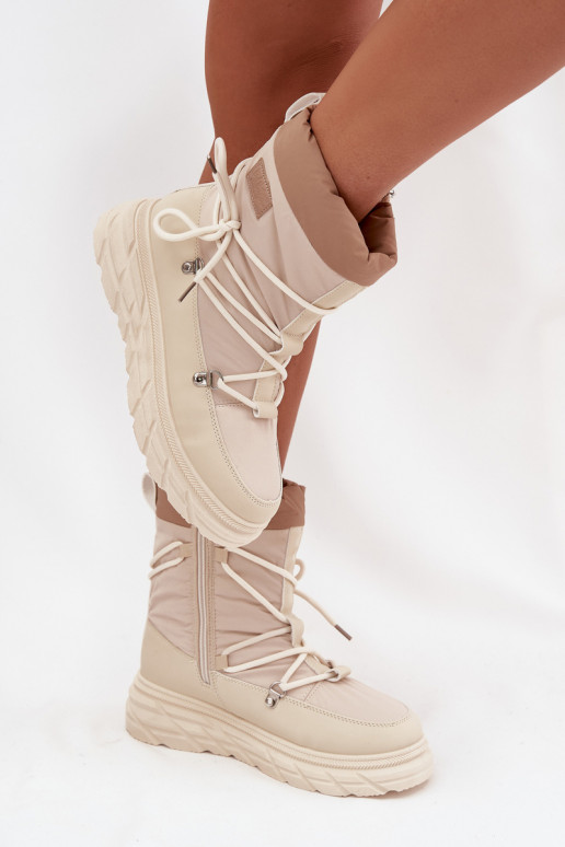 Sněhule   Lee Cooper LCJ-25-44-3931 béžové Sněhule   Lee Cooper LCJ-25-44-3931 béžové