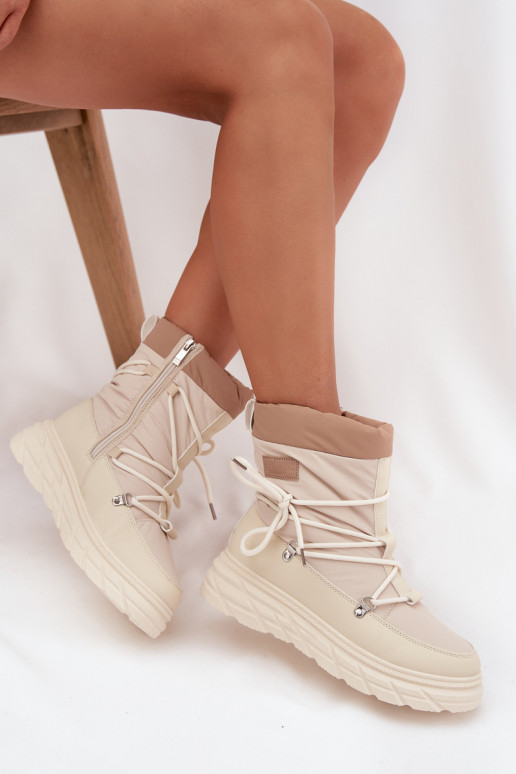 Sněhule   Lee Cooper LCJ-25-44-3931 béžové Sněhule   Lee Cooper LCJ-25-44-3931 béžové