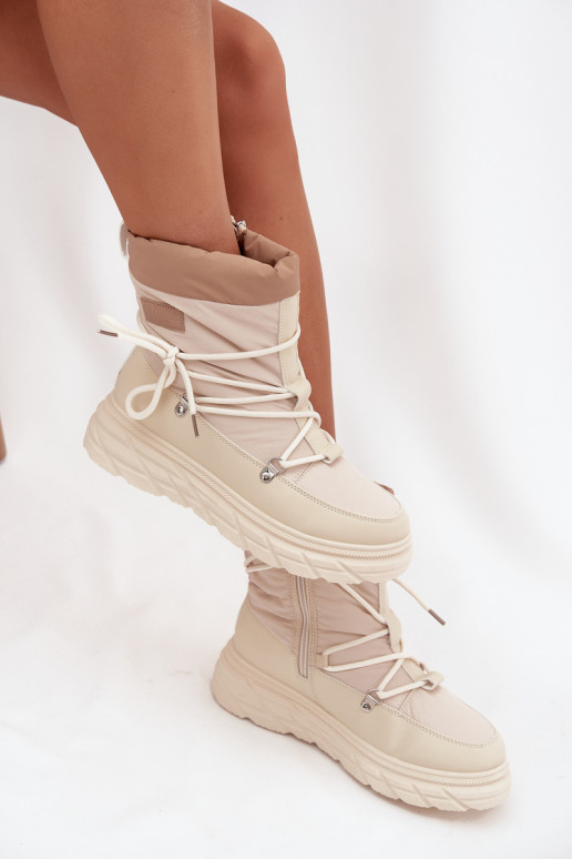 Sněhule   Lee Cooper LCJ-25-44-3931 béžové Sněhule   Lee Cooper LCJ-25-44-3931 béžové