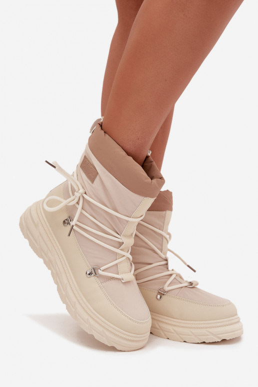 Sněhule   Lee Cooper LCJ-25-44-3931 béžové Sněhule   Lee Cooper LCJ-25-44-3931 béžové