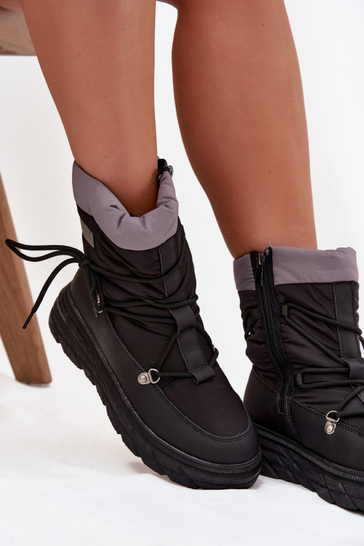 Sněhule   Lee Cooper LCJ-25-44-3930 Černé Sněhule   Lee Cooper LCJ-25-44-3930 Černé