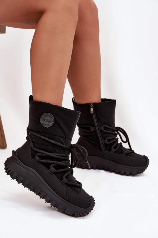 Sněhule s platformou Lee Cooper LCJ-25-12-3660 Černé  Sněhule s platformou Lee Cooper LCJ-25-12-3660 Černé