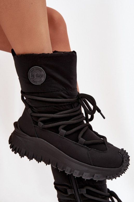 Sněhule s platformou Lee Cooper LCJ-25-12-3660 Černé  Sněhule s platformou Lee Cooper LCJ-25-12-3660 Černé