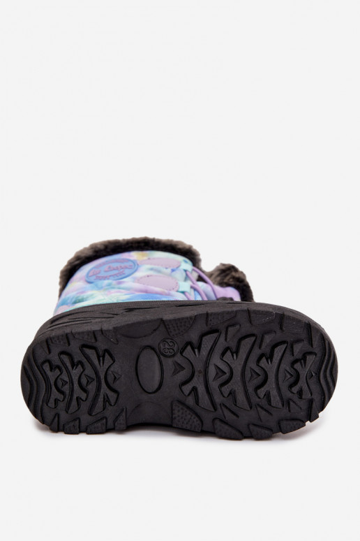 Sněhule Dětské Dětské s kožešinou I Ściągaczem Lee Cooper LCJ-25-10-3778 Barva fialová Sněhule Dětské Dětské s kožešinou I Ściągaczem Lee Cooper LCJ-25-10-3778 Barva fialová