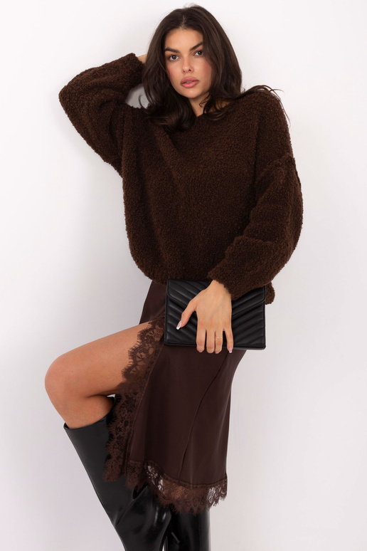 Svetr tmavě hnědý