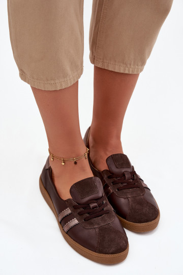  ze semiše boty  Typu Barefoot Zazoo N1341 Czekoladowe