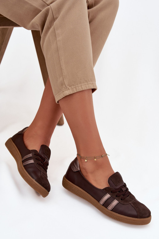  ze semiše boty  Typu Barefoot Zazoo N1341 Czekoladowe