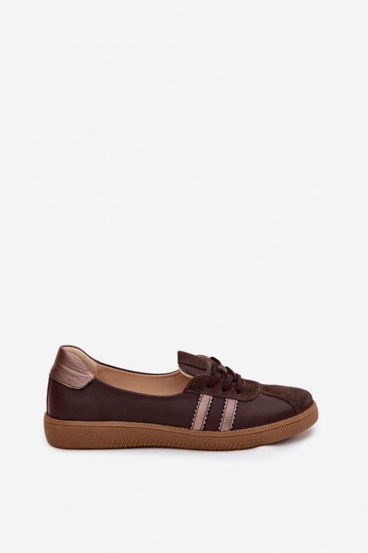  ze semiše boty  Typu Barefoot Zazoo N1341 Czekoladowe