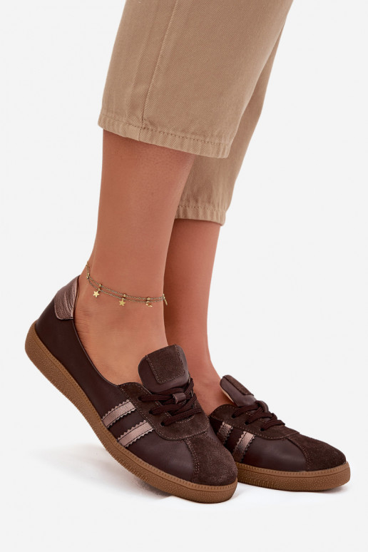  ze semiše boty  Typu Barefoot Zazoo N1341 Czekoladowe