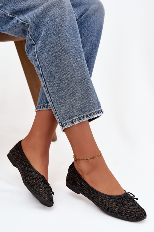 baleríny  I Kokardką Černé Belirra