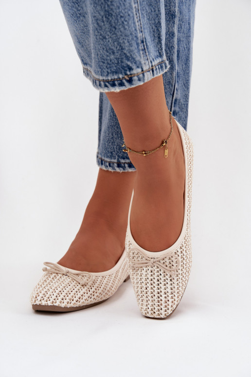 baleríny  I Kokardką slonová kost Belirra