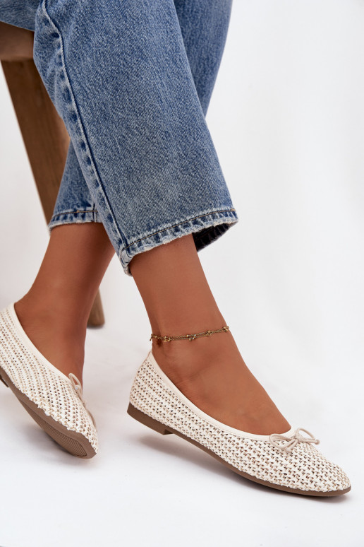 baleríny  I Kokardką slonová kost Belirra