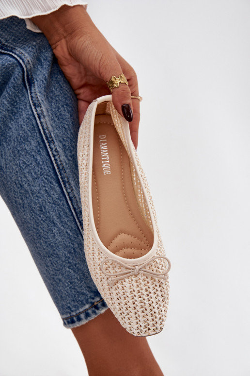 baleríny  I Kokardką slonová kost Belirra