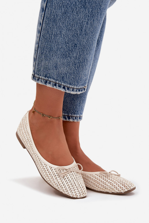 baleríny  I Kokardką slonová kost Belirra