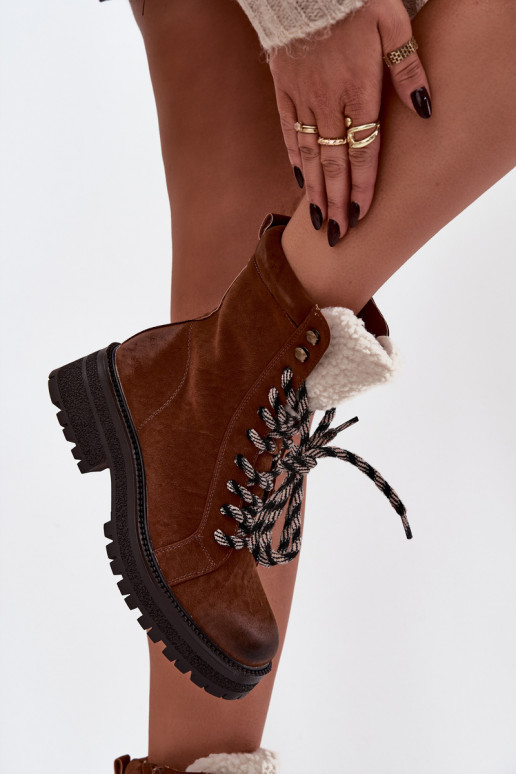 Dřeváky boty  z ekologické kůže hnědáBellora