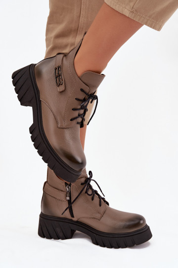 Zazoo 60483  Vysoké jezdecké boty zateplené béžové