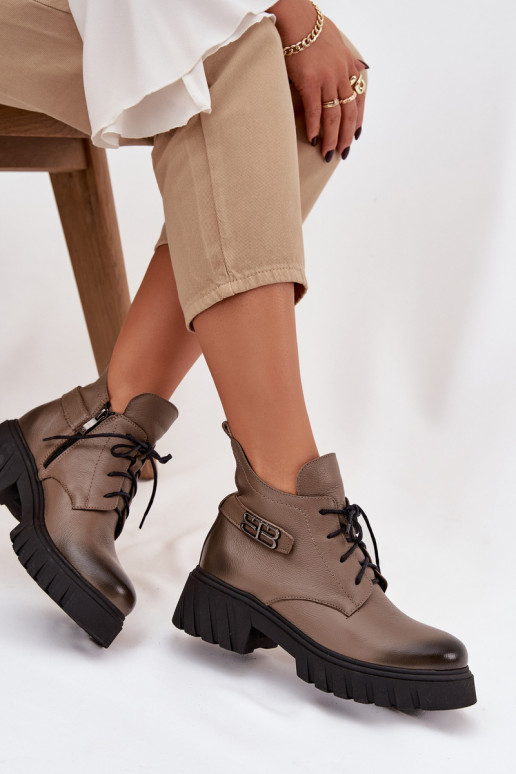 Zazoo 60483  Vysoké jezdecké boty zateplené béžové