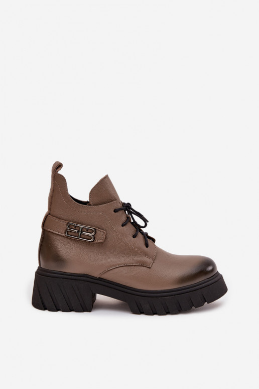 Zazoo 60483  Vysoké jezdecké boty zateplené béžové