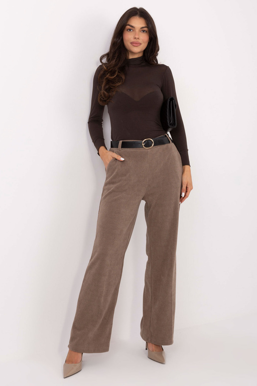 Tmavě písečné kalhoty