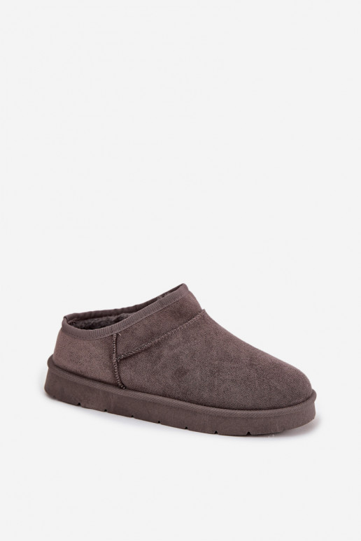 Sněhule  zateplené s kožešinou uvnitř šedá Serenne