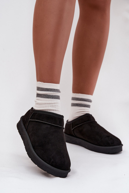 Sněhule  zateplené s kožešinou uvnitř Černé Serenne